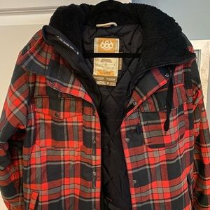686 men’s plaid jacket waterproof